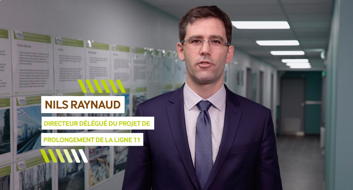 Nils Raynaud, directeur délégué du prolongement de la ligne 11