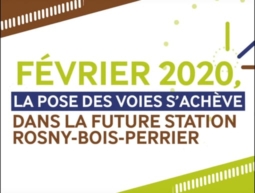 La pose des voies est terminée à la future station Rosny-Bois-Perrier !