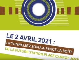 Le tunnelier Sofia est arrivé à la future station Place Carnot